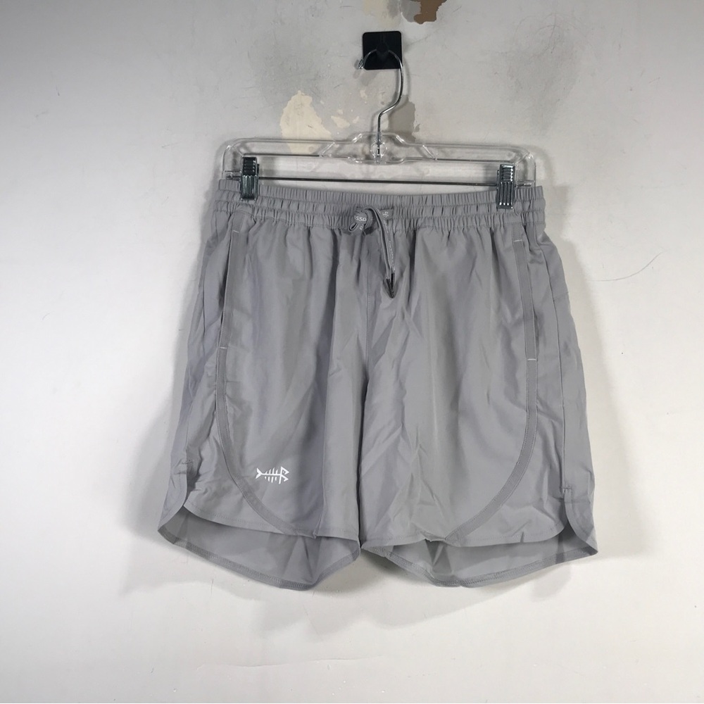 Bassdash Performance 5" UPF 50+ Fishing Short, Women's Size M - Light Grey